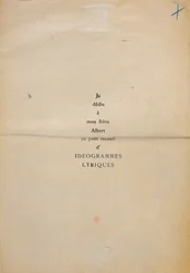 Proofing copy of the dedication of 